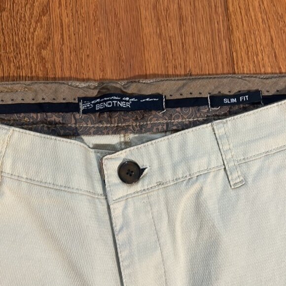 NWT BTB BENDTNER MEN SLIM FIT COTTON PANTS IN Beige size 34 - Picture 2 of 9